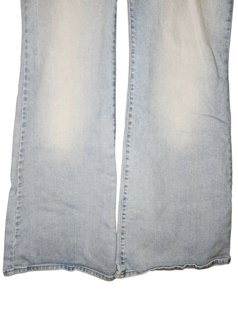 Levi's Light Wash Superlow Flare Jeans Size 30 - Picture 6 of 9